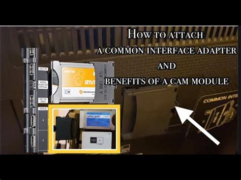 smart card reader tv cam|How to attach a Common interface adapter and benefits of using .